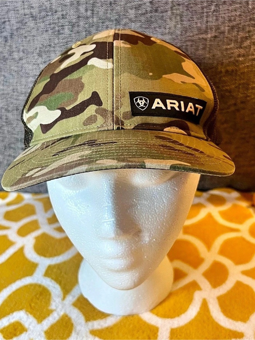 Ariat Richardson 862 Green & Brown Camo Trucker Hat